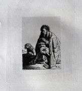 Extremely Rare and Collectible Antique Etching After Rembrandt, c. 1880