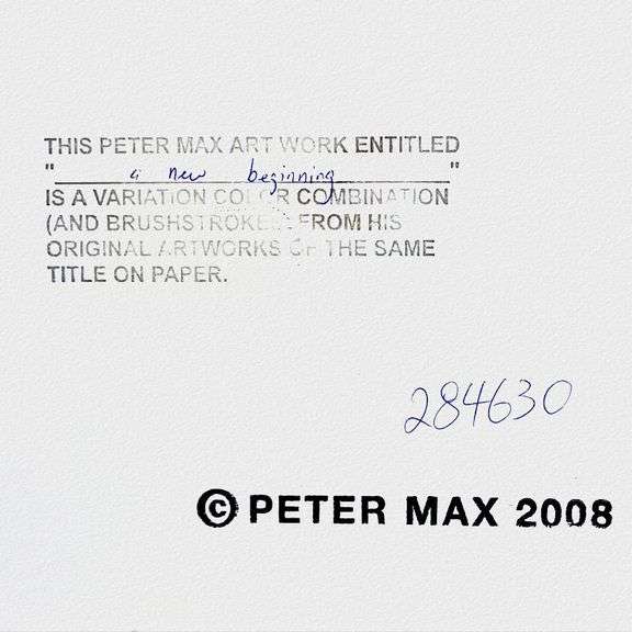 A New Beginning by Peter Max
