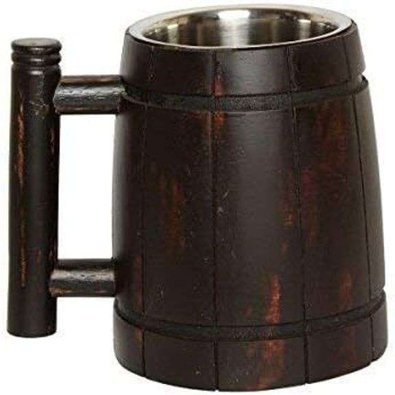 Handmade Wooden Tavern Beer Mug