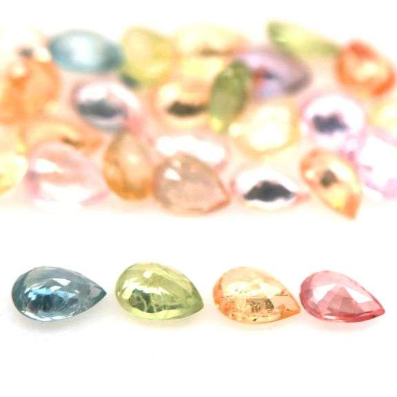 Vivid and glittering 4.67ct Songean Sapphire set