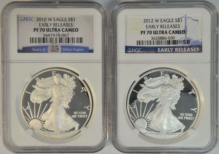 Perfect NGC PF70 ULTRA CAMO 2010 & 2011 $1 .EARLY RELEASES