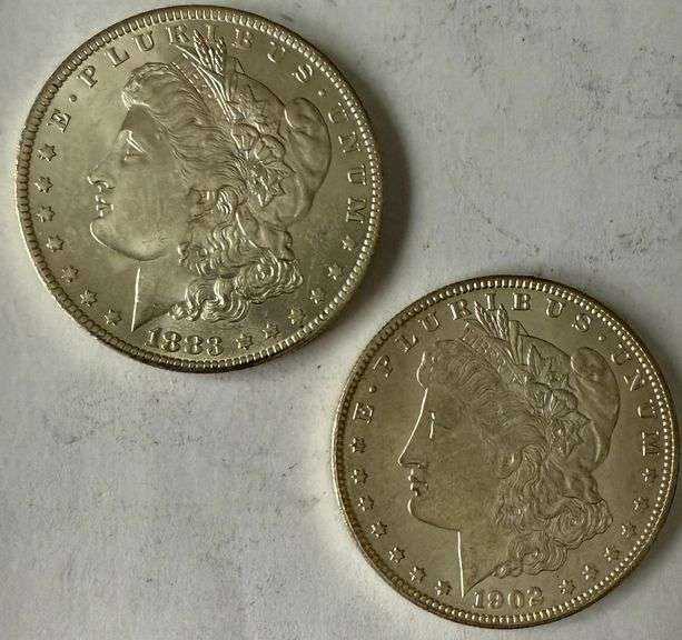 Nice 1883 O & 1902 O  BU Morgan Dollars