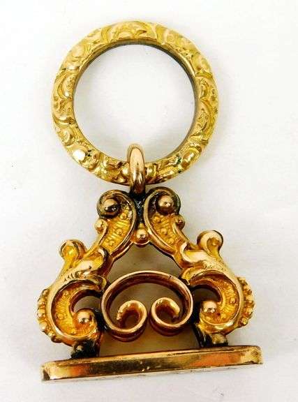 Antique Gold Filled Wax Seal FOB