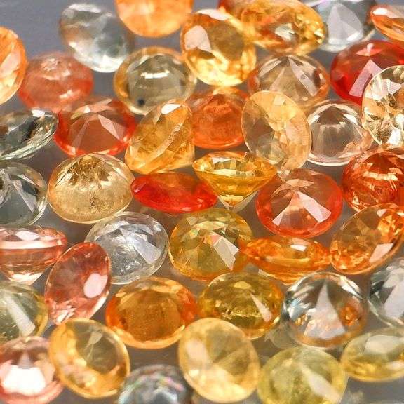 Brilliant colors! 6.62ct real Songean Sapphire set!