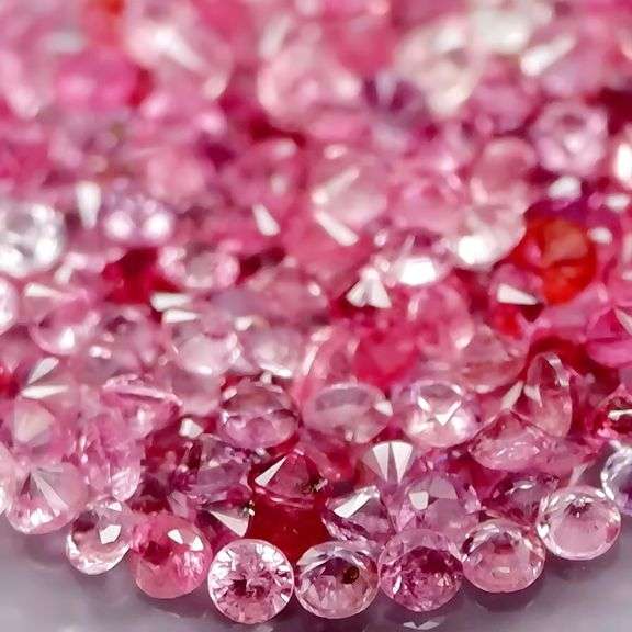 3.04ct bouquet of rose pink Sapphires -Heated only!