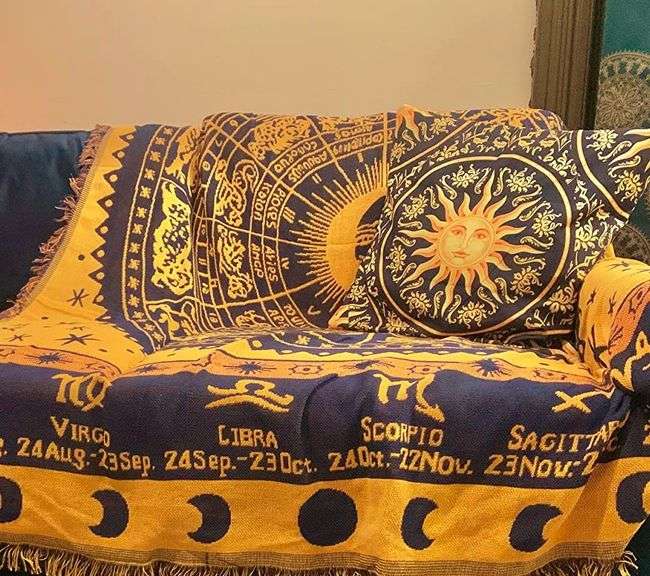 Handwoven Celestial Boho Tapestry