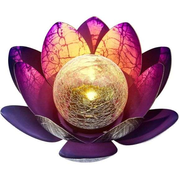 Lotus Flower Waterproof Outdoor Solar Light