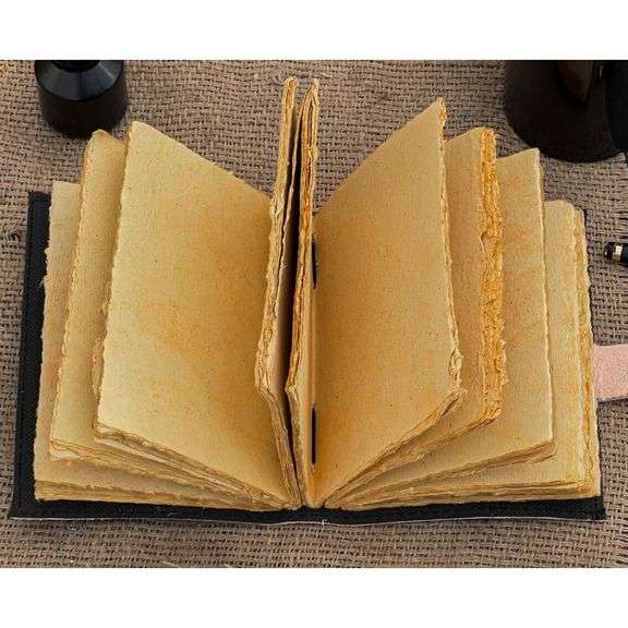 Handmade Leather Luna Moth and Butterfly Journal