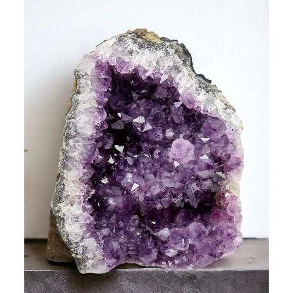 Natural Amethyst Crystal Geode Cluster