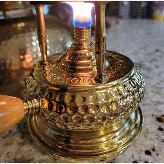 Engraved Handmade Brass Turkish Coffee Burner