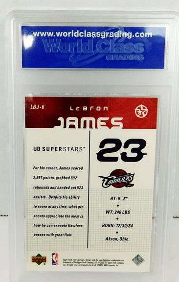 Lebron James 2003-2004 Rookie Basketball Card, 10 GEM MT