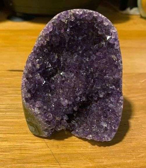 Deep Purple Amethyst Cluster Geode