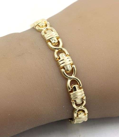 Incredible Yellow Gold Fancy Link Bracelet