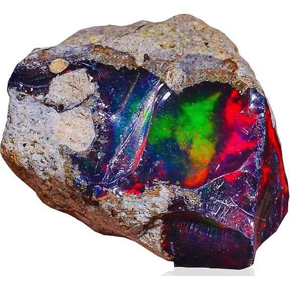 Natural Rough Black Opal Gemstone