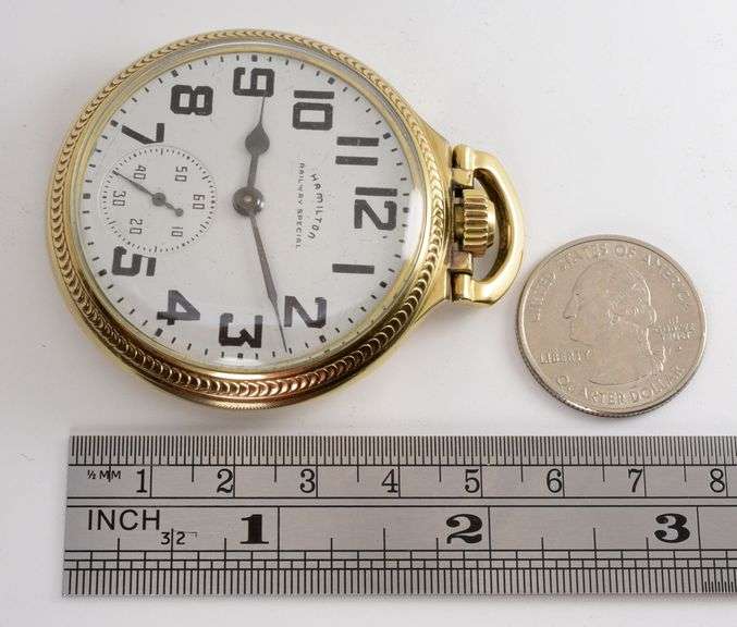 Iconic 1952 Hamilton Railway Special GF Pocket Watch