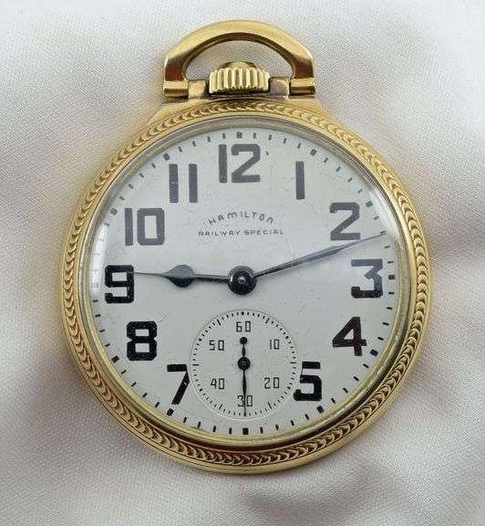 Iconic 1952 Hamilton Railway Special GF Pocket Watch