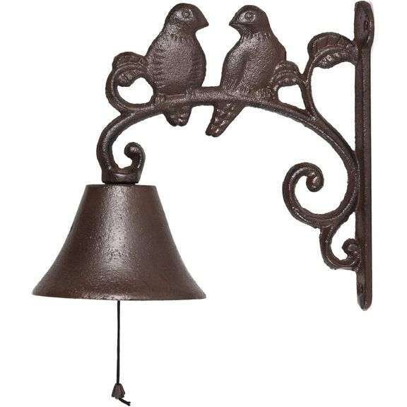 Rustic Cast Iron Bird Door Bell
