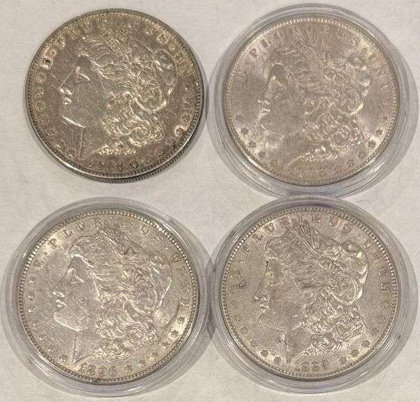 4 Slider Morgan Dollars