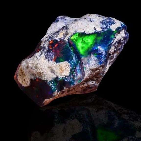 Natural Rough Black Opal Gemstone