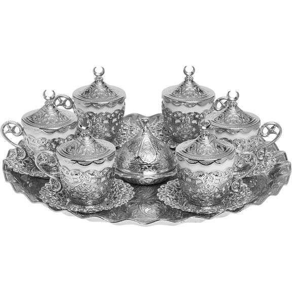 27-Piece Turkish Coffee Set Collection