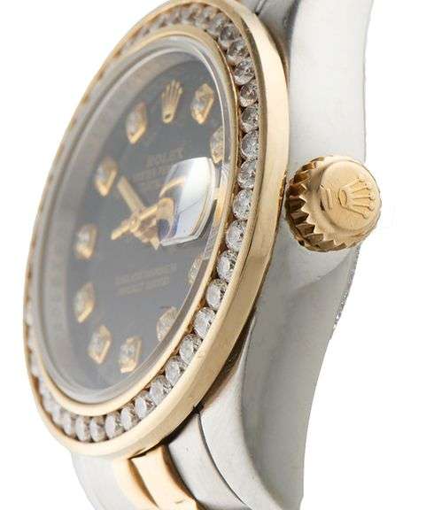 Rolex Datejust 179173, 26mm, Aftermarket Diamond Dial and Bezel Ladies Watch
