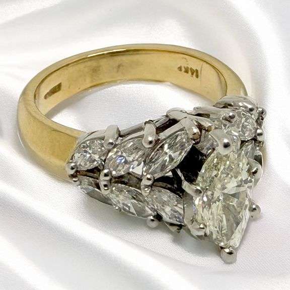 14k Gold 2.33 cttw Diamond Ring