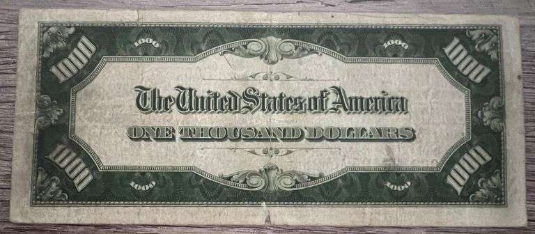 Original $1000 U.S Currency