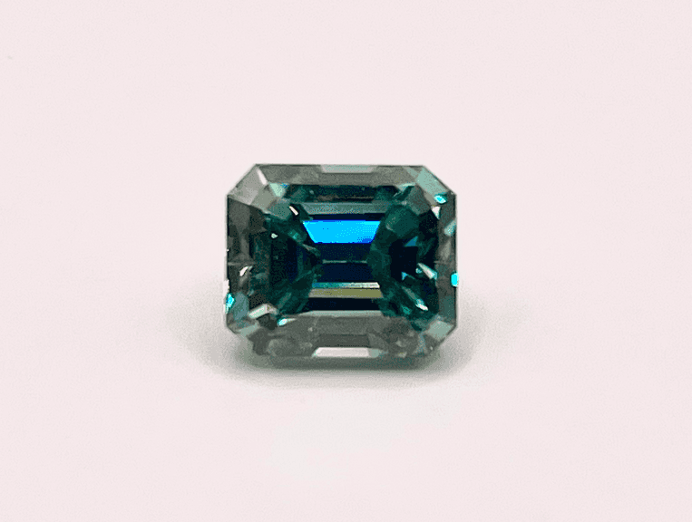 Impressive 4.37 Ct Vivid Green/Blue Moissanite