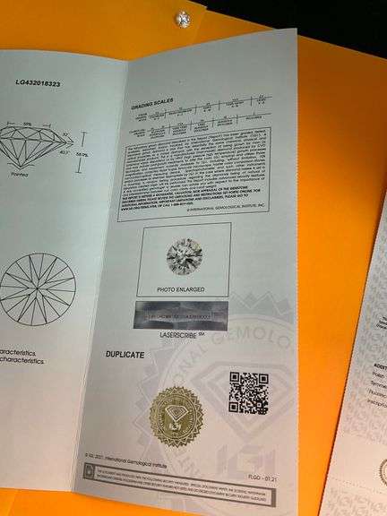 I.G.I CERTIFIED LOOSE DIAMOND 2.36 CARAT
