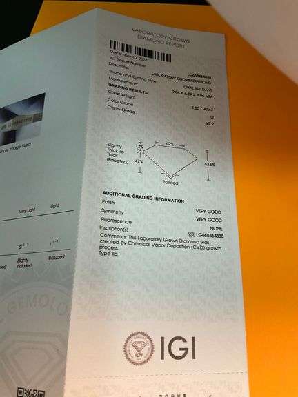I.G.I CERTIFIED LOOSE DIAMOND 1.50 CARAT