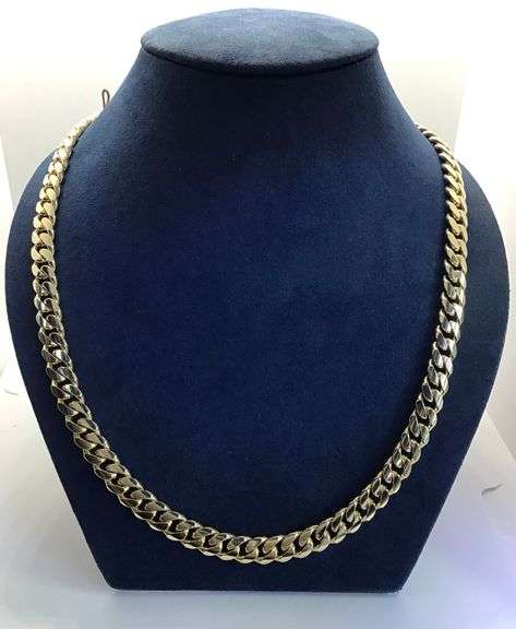 Classic 10k yellow gold Cuban link chain