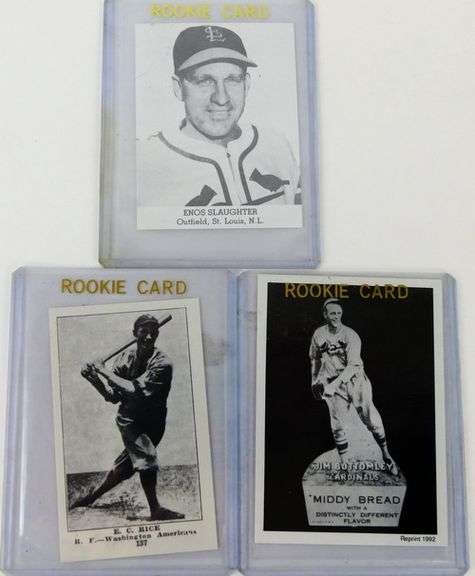 3 Baseball Black & White Reprints