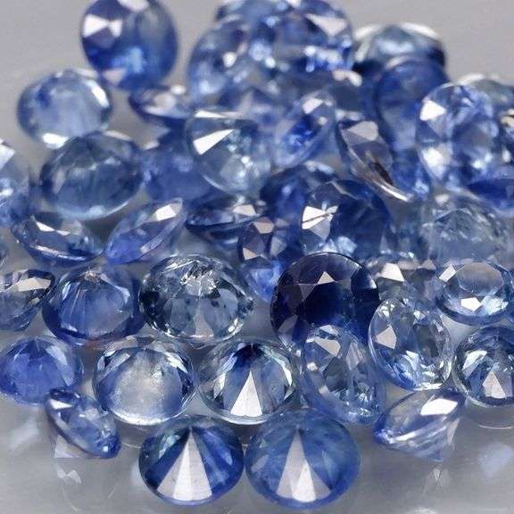 Exquisite 3.67ct 45 piece REAL Ceylon Sapphire set
