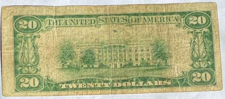 $20 1929 Fed Reserve NY National. Fr1802 2. Type 1