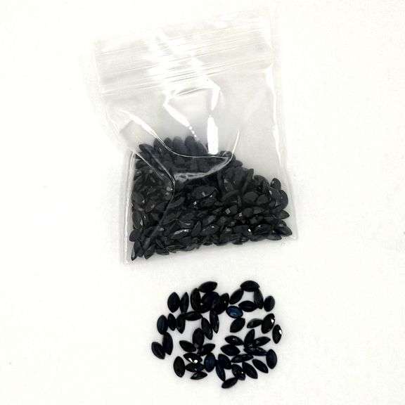 Massive! 110.89ct set of marquise cut blue Sapphires!