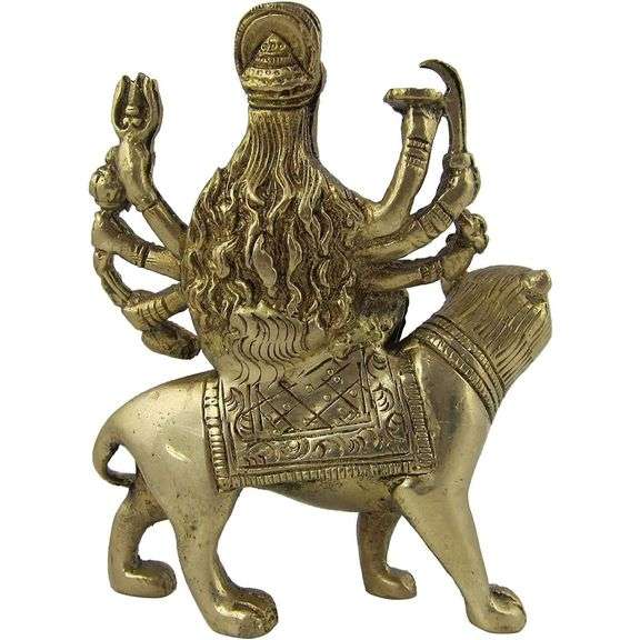 Goddess Durga Brass Hindu Goddess