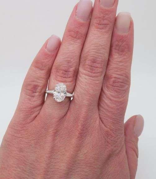 GIA Certified Oval Diamond Ring