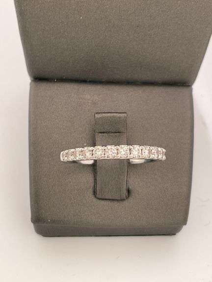 CERTIFIED BRAND NEW 14K WHITE GOLD DIAMOND BAND