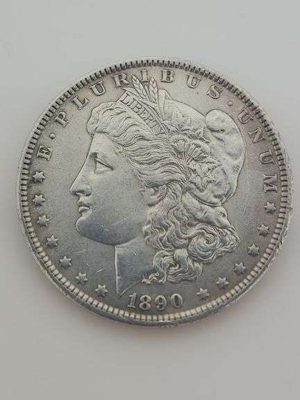 1890 Morgan Silver Dollar, Cleaned