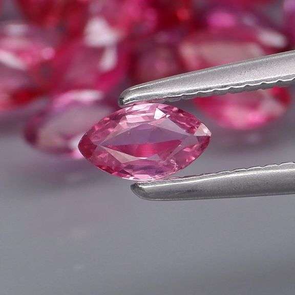 Amazing 4.57ct marquise cut Ruby set