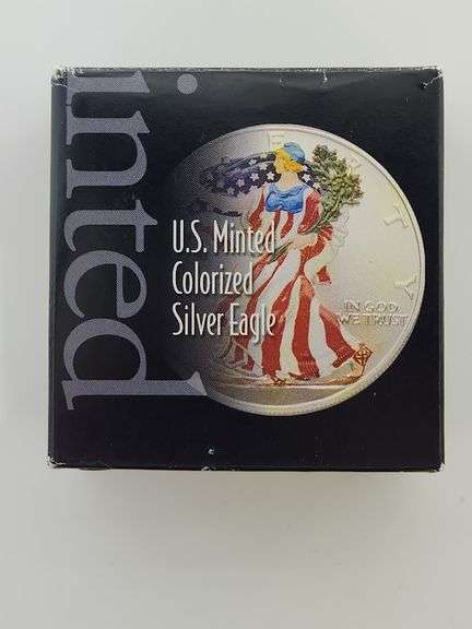 2000 Colorized American Silver Eagle With Box
