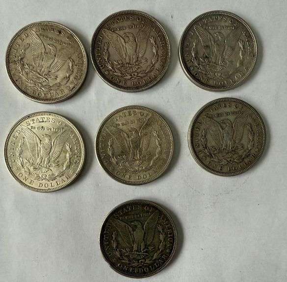 7 1921 Morgan Dollars