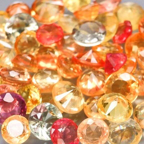 Brilliant colors! 8.30ct real Songean Sapphire set!