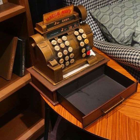 Vintage Cash Register Storage Bank