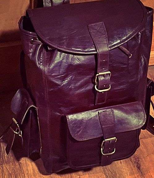 Genuine Leather Backpack Rucksack