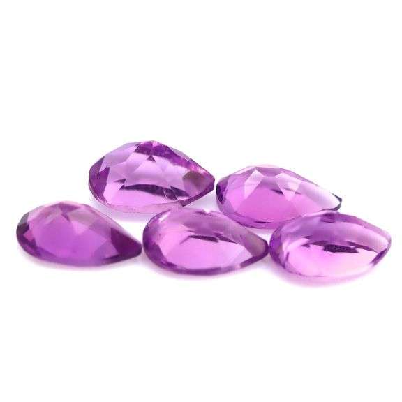 Eye catching 14ct matched bright purple Amethyst set