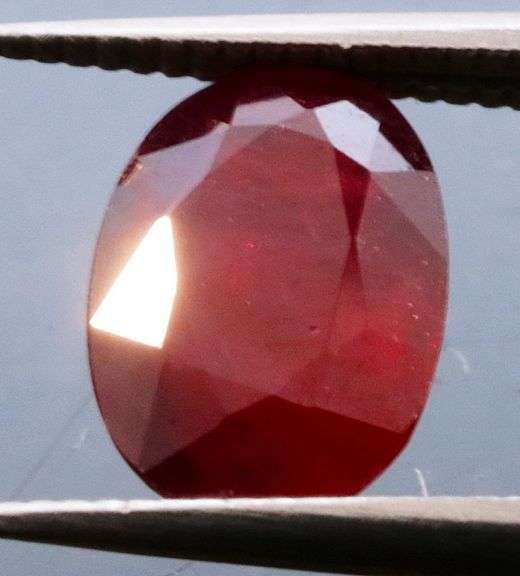 Collectors 1.29ct blood red ruby with violet highlights