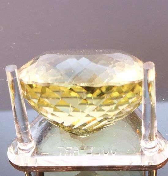 Stupid big! 120.57ct round cut Citrine!