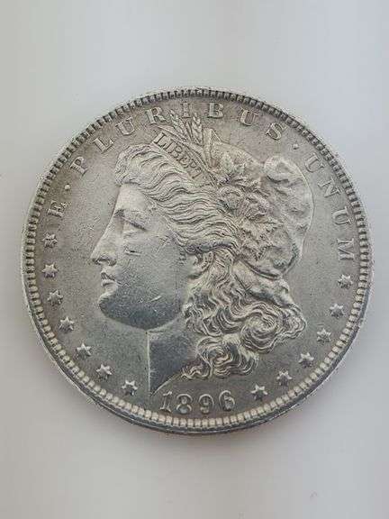 1896 Morgan Silver Dollar, Cleaned