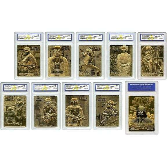 Complete Star Wars Limited Edition 23K Gold Card Set